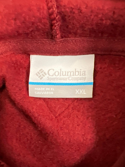 Columbia Men’s Burgundy Heritage PHG Santa Hat Dog Print Pullover Hoodie - XL