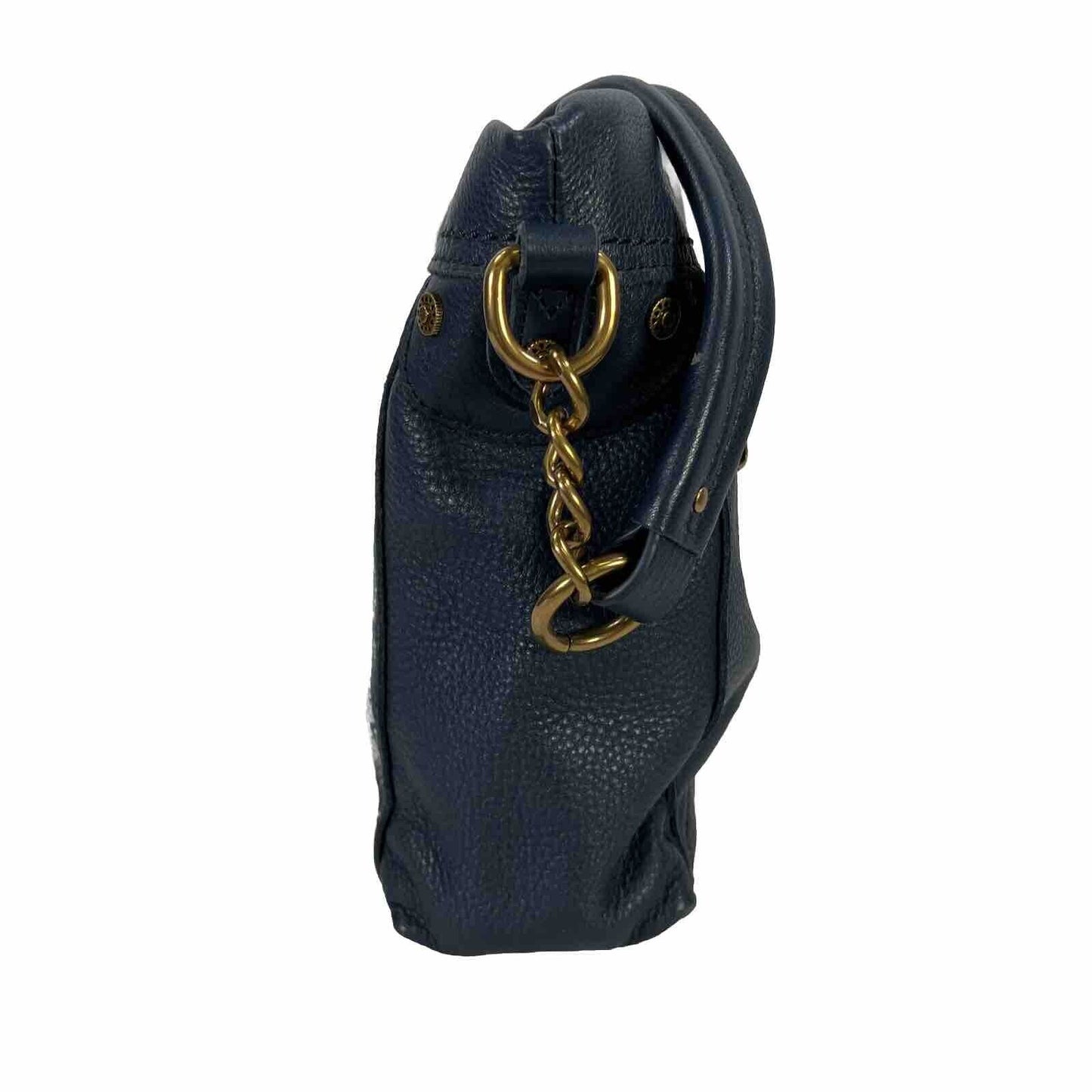 The Sak Collective Navy Blue Leather Tahoe Shoulder Bag Purse