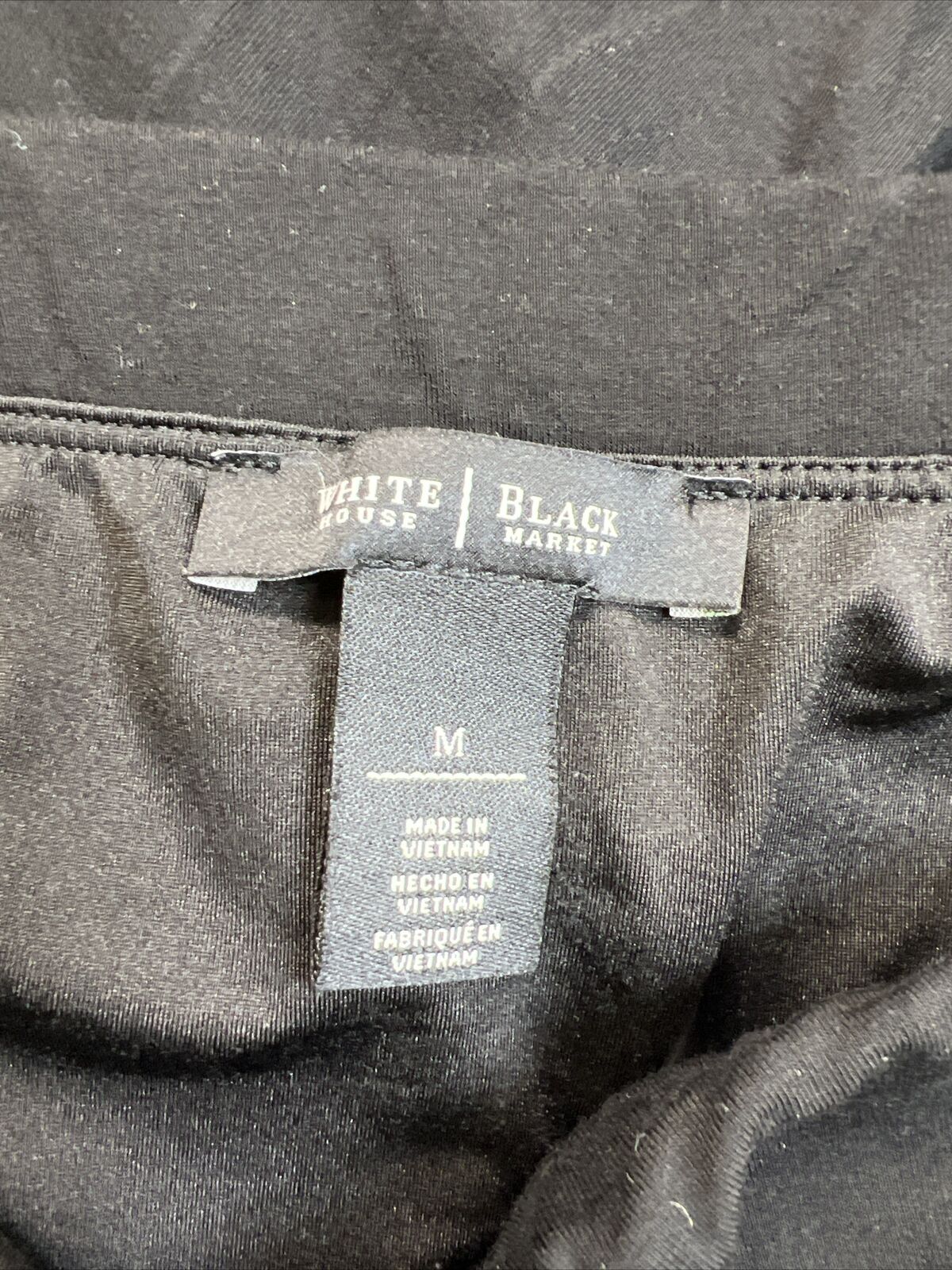 White House Black Market Women's Black Slit Front Maxi Skirt - M