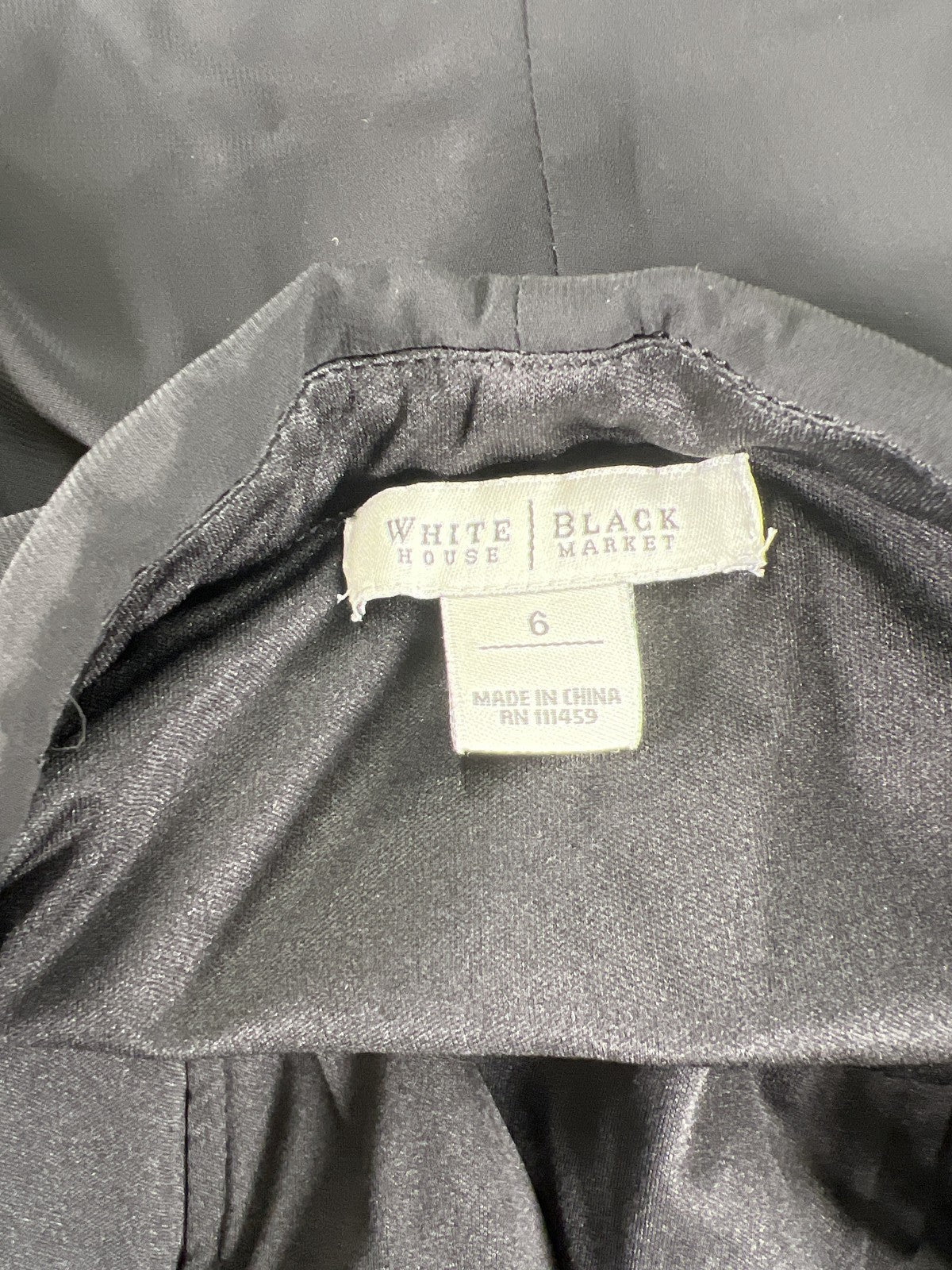 White House Black Market Women’s Black Strapless Jumpsuit - 6