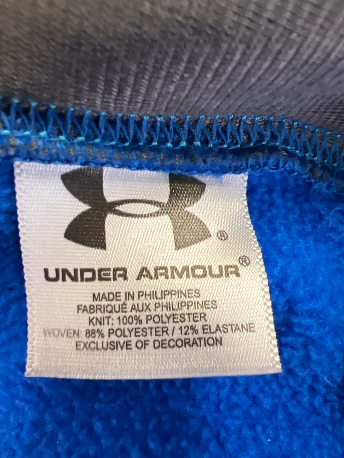 Under Armour Women’s Blue Fleece Long Sleeve Full Zip Jacket - L