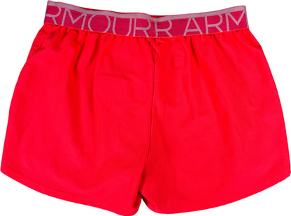 Under Armour Women’s Bright Pink Semi-Fitted Unlined Athletic Shorts - XS