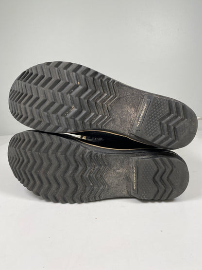 Sorel Women’s Black Leather Quilted Tofino Waterproof Winter Boots - 7.5