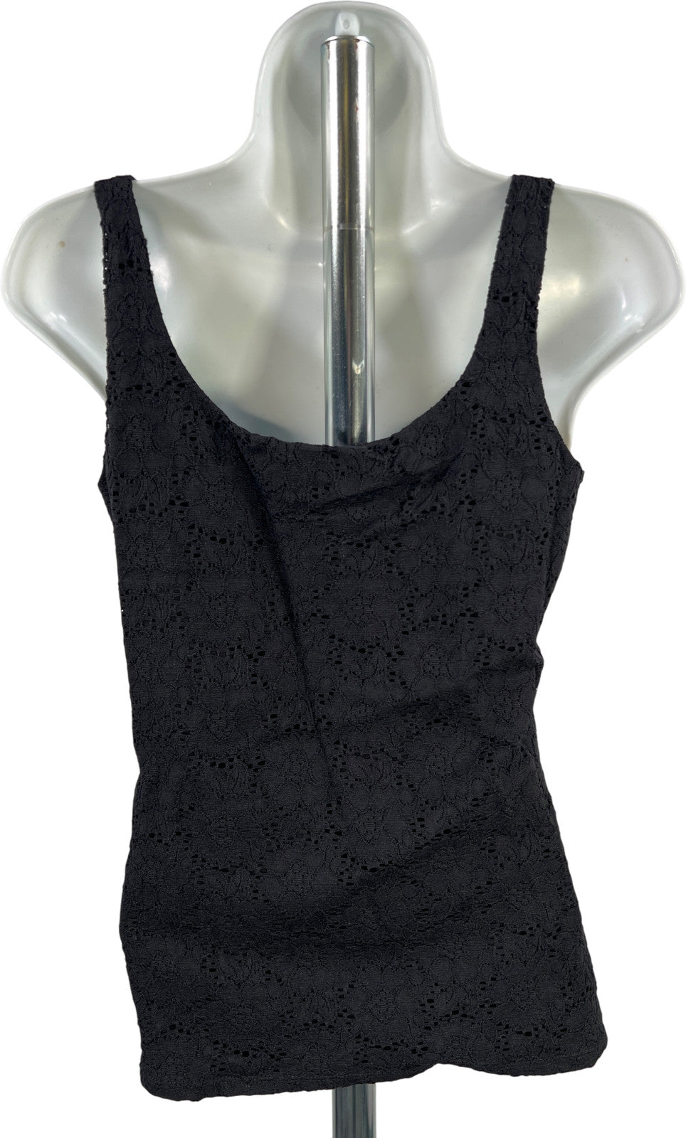 White House Black Market Women’s Black Lined Lined Basic Tank Top - S