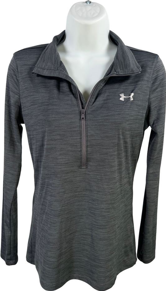 Under Armour Women’s Gray/Blue HeatGear. Long Sleeve Fitted Athletic Shirt - S