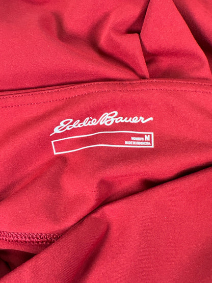 Eddie Bauer Women’s Red Pull On Pocket Side Athletic Leggings - M
