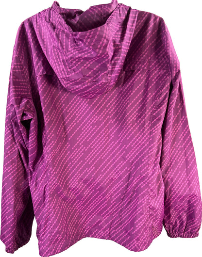 Eddie Bauer Women’s Purple Long Sleeve Mesh Lined Windbreaker Jacket - XL