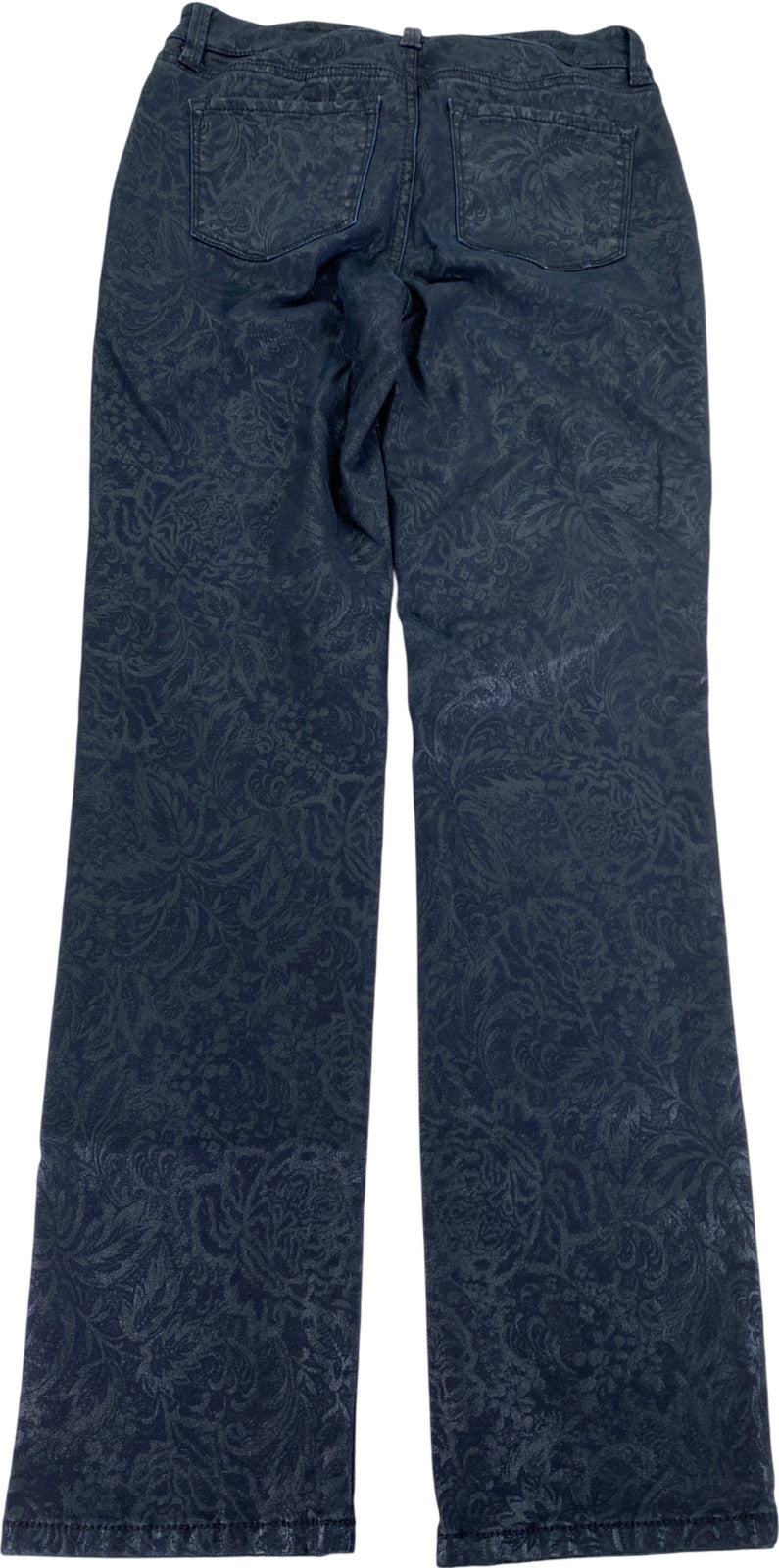 Not Your Daughters Women’s Black Metallic Graphic Skinny Denim Jeans - 2