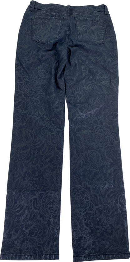 Not Your Daughters Women’s Black Metallic Graphic Skinny Denim Jeans - 2