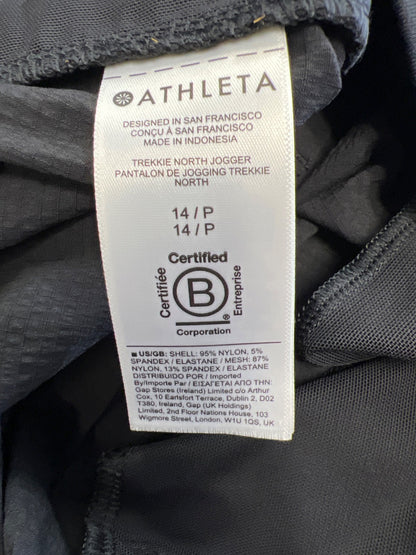 Athleta Women’s Black Trekkie North Athletic Jogger Pants - 14 Petite