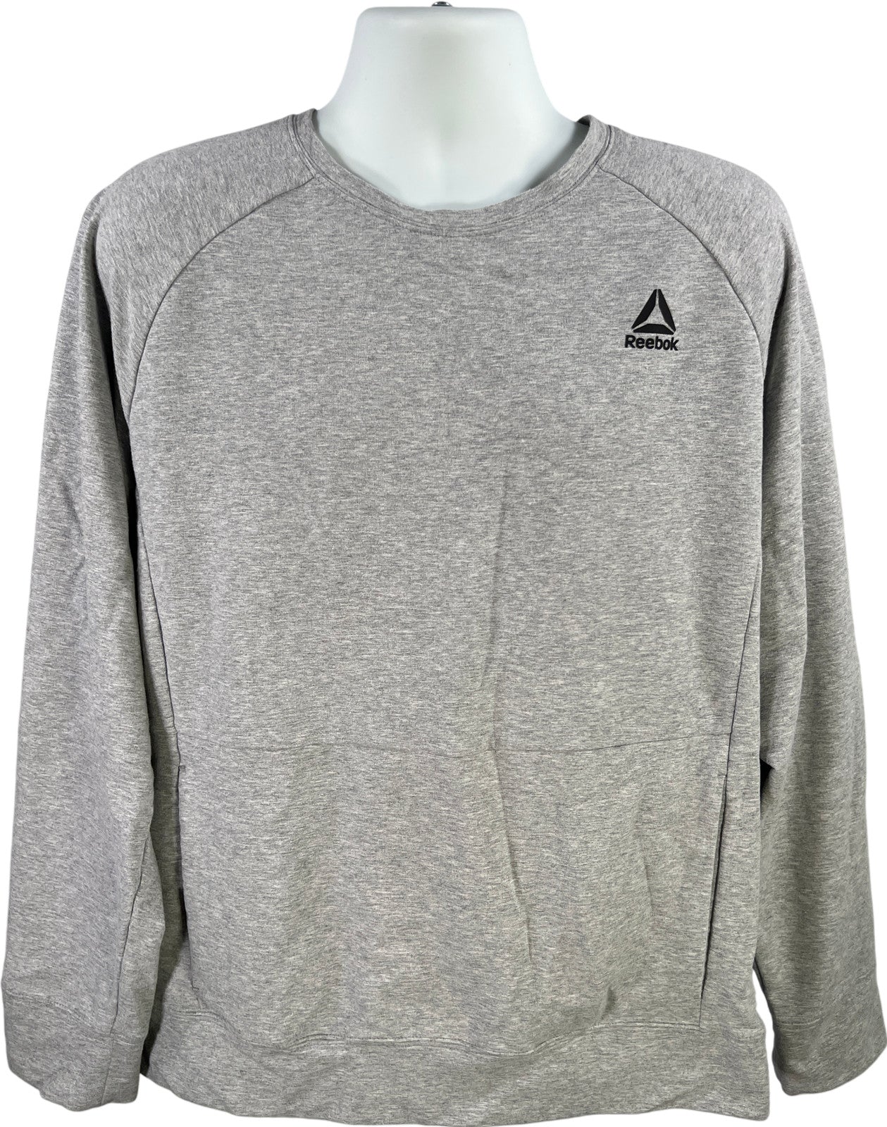 Reebok Men’s Gray Long Sleeve Crewneck Sweatshirt - XL