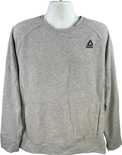 Reebok Men’s Gray Long Sleeve Crewneck Sweatshirt - XL