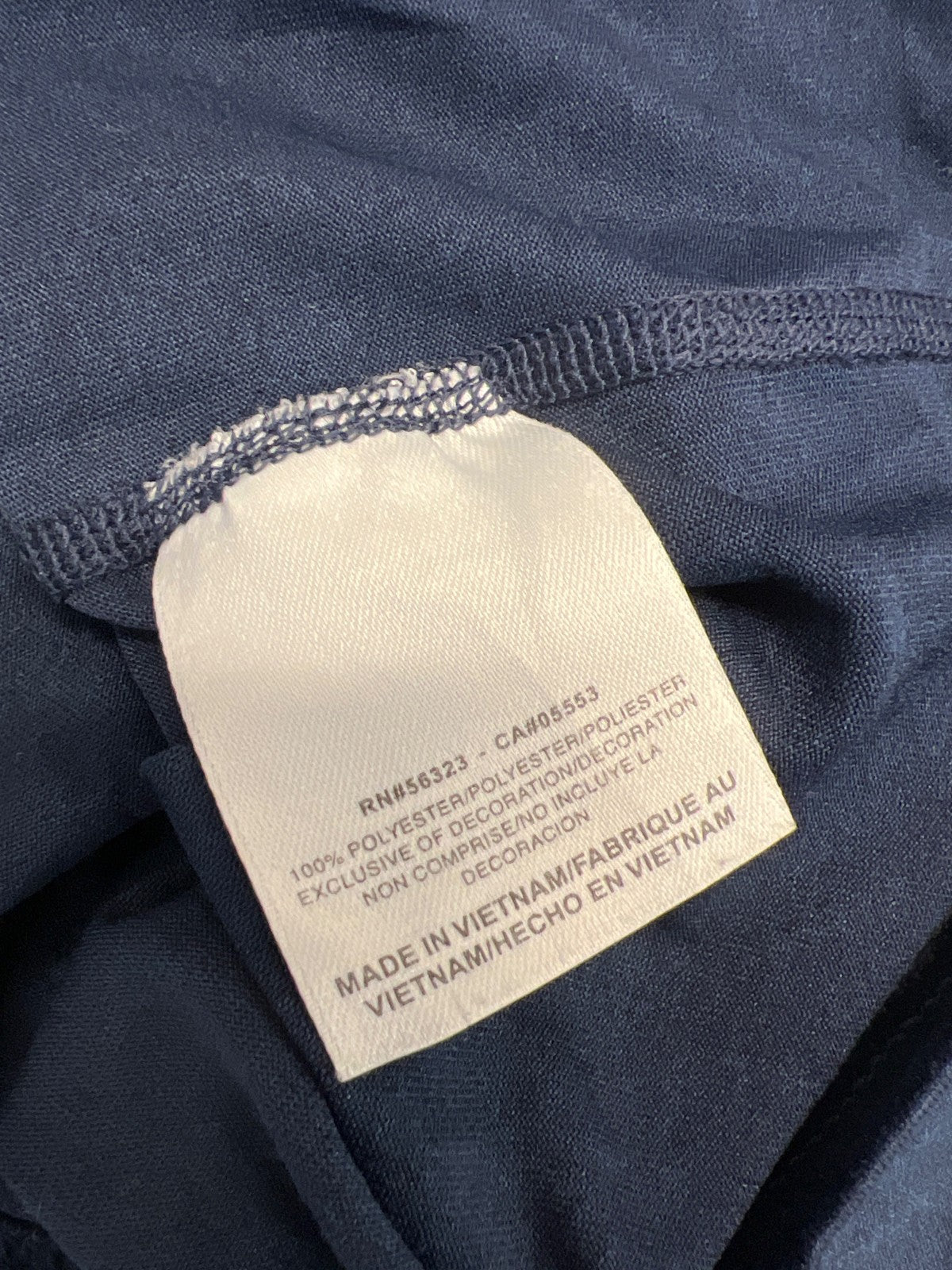 Nike Men’s Blue Dri-Fit Long Sleeve Navy Football Athletic Shirt - S