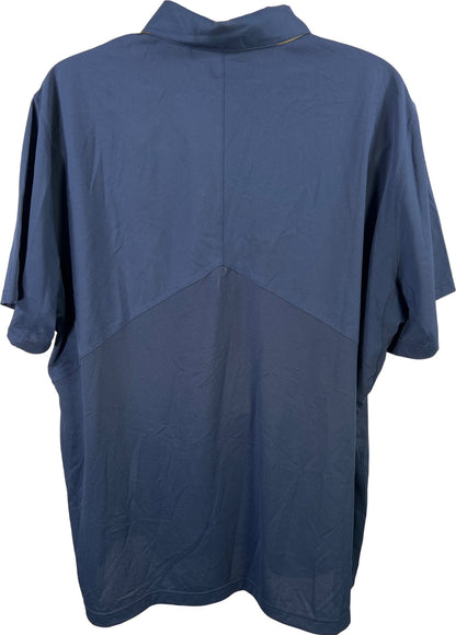 Nike Jordan Men’s Blue U of M Michigan Short Sleeve Athletic Polo Shirt - 3XL