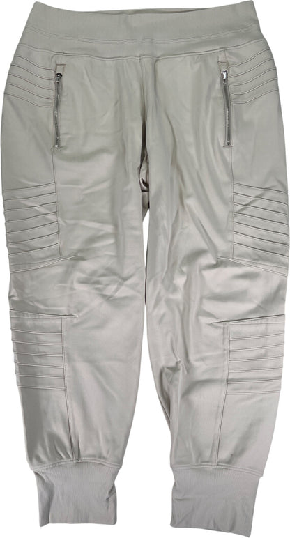 Athleta Women’s Beige Pull On Vence Moto Jogger Pants - L Petite