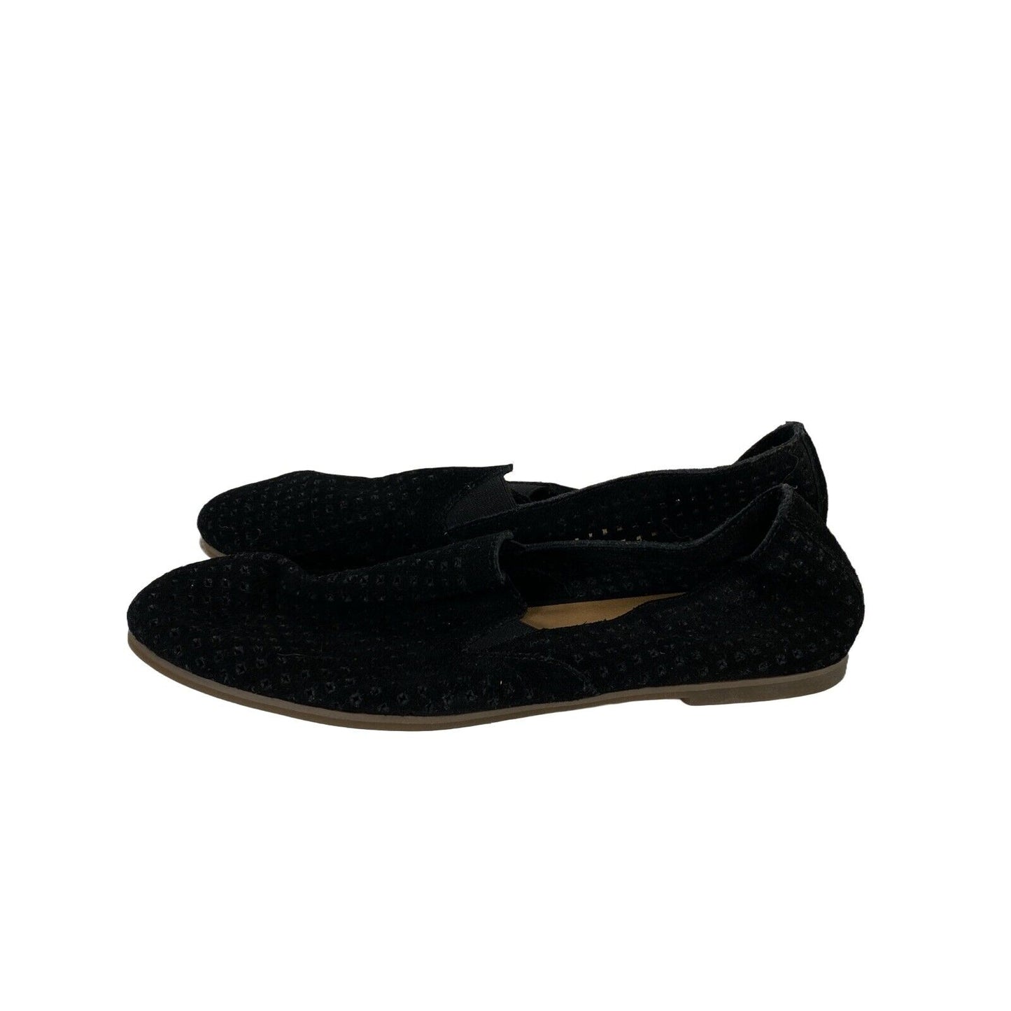 NEW Lucky Brand Women's Black Suede Carthy Loafer Flats - 8