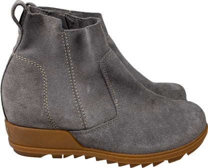 Sorel Women’s Gray Suede Evie Ankle Wedge Booties - 8.5