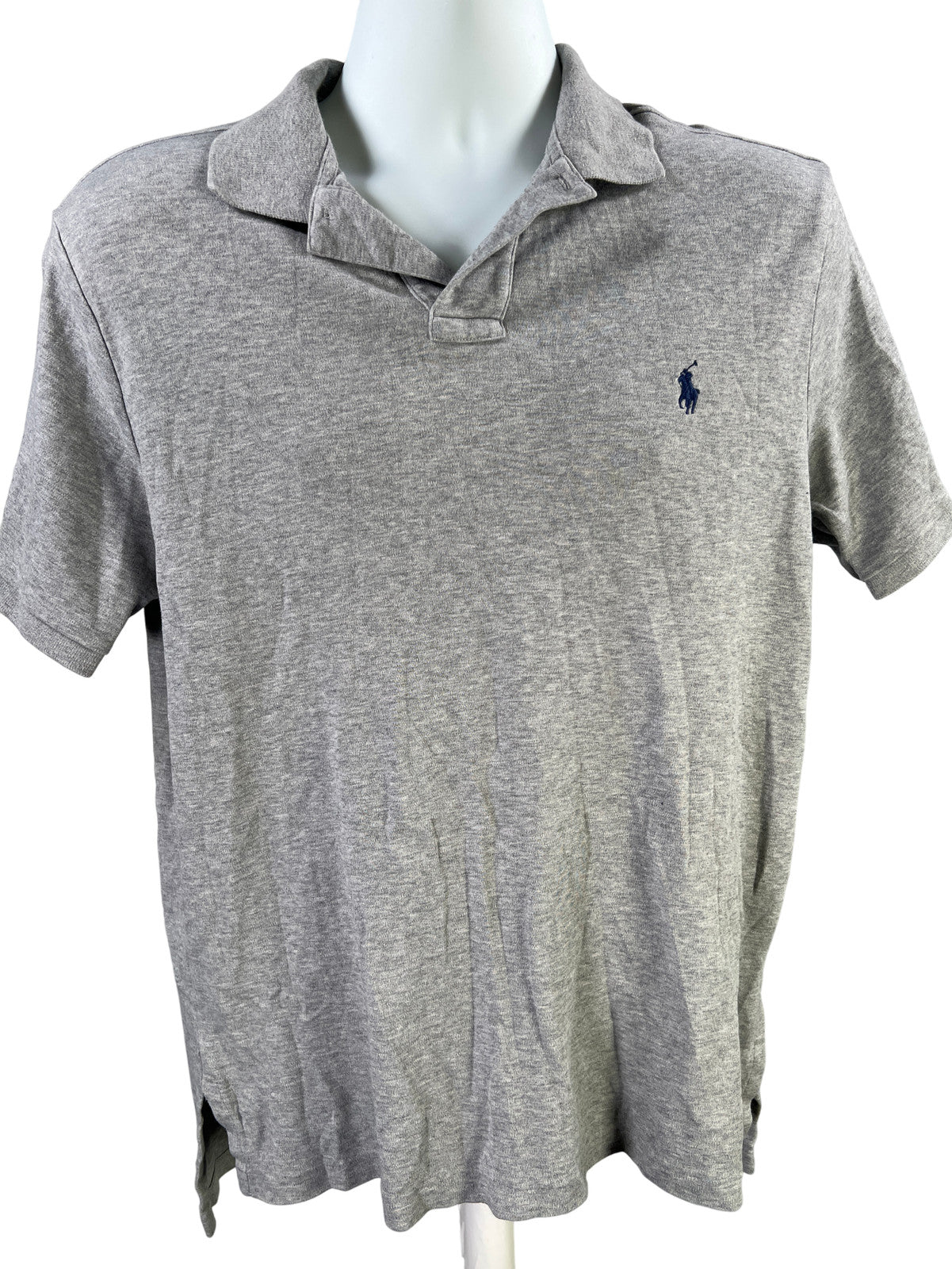 Polo Ralph Lauren Men’s Gray Short Sleeve Custom Fit Polo Shirt - L