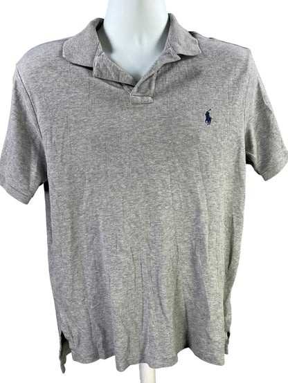 Polo Ralph Lauren Men’s Gray Short Sleeve Custom Fit Polo Shirt - L