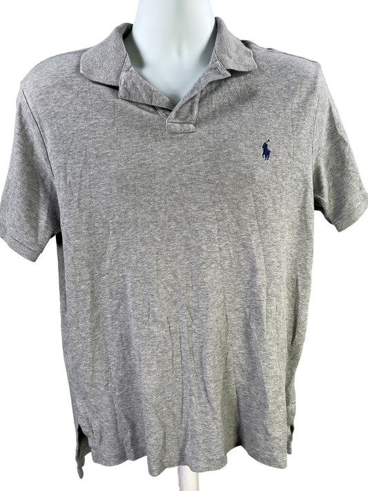 Polo Ralph Lauren Men’s Gray Short Sleeve Custom Fit Polo Shirt - L
