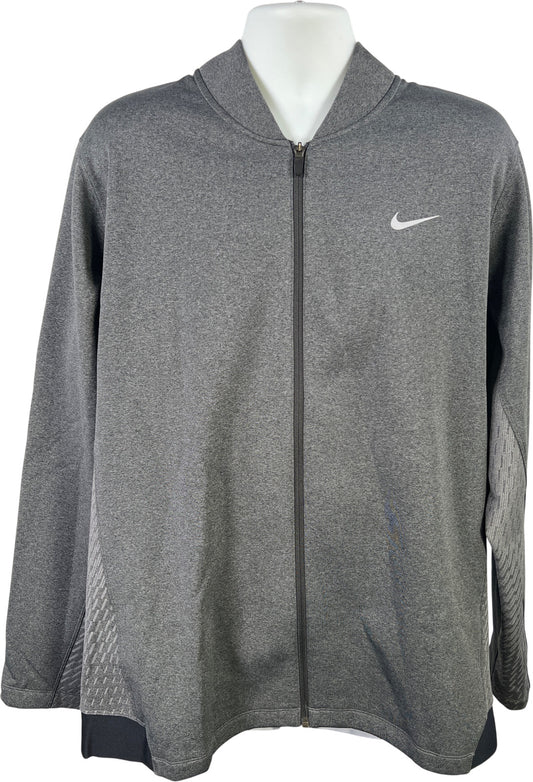 Nike Men’s Gray Tiger Woods Fleece Lined Full Zip Sweatshirt - XXL