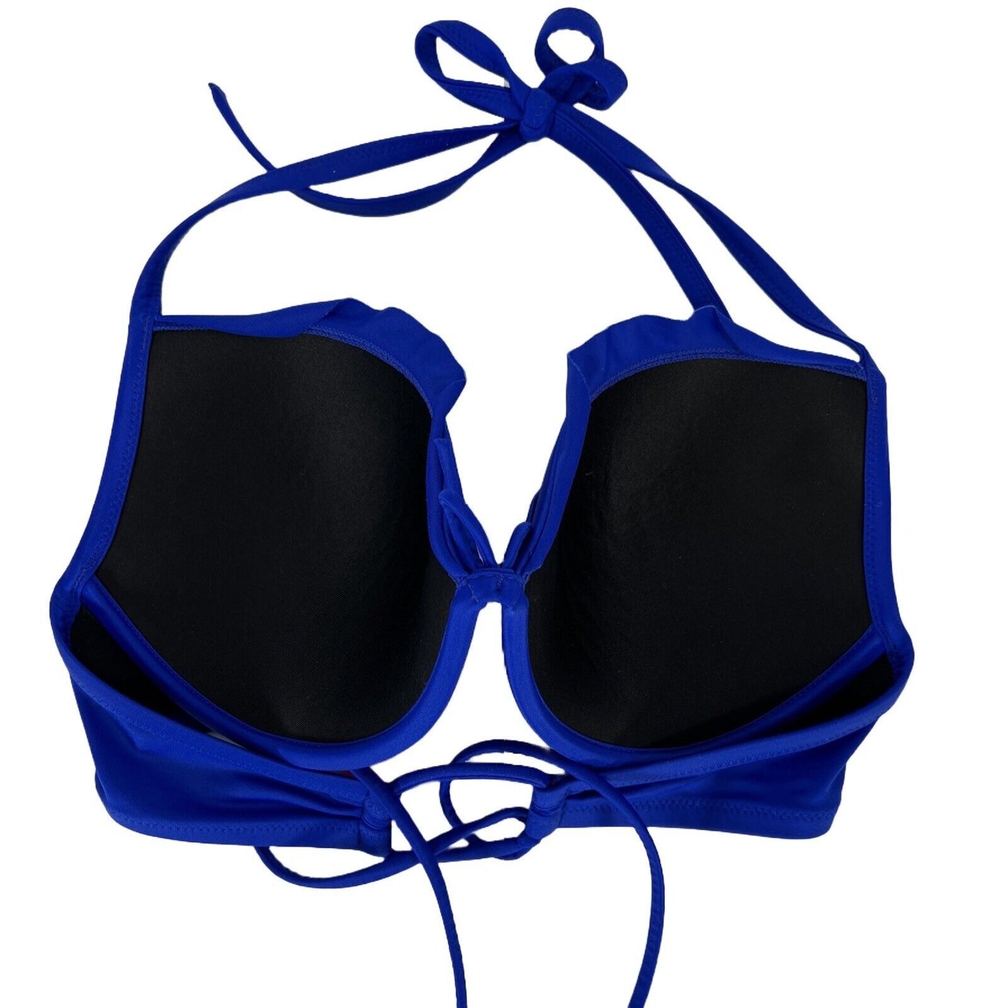 Victoria's Secret Women's Blue Ruffle Accent Bikini Top - 36C