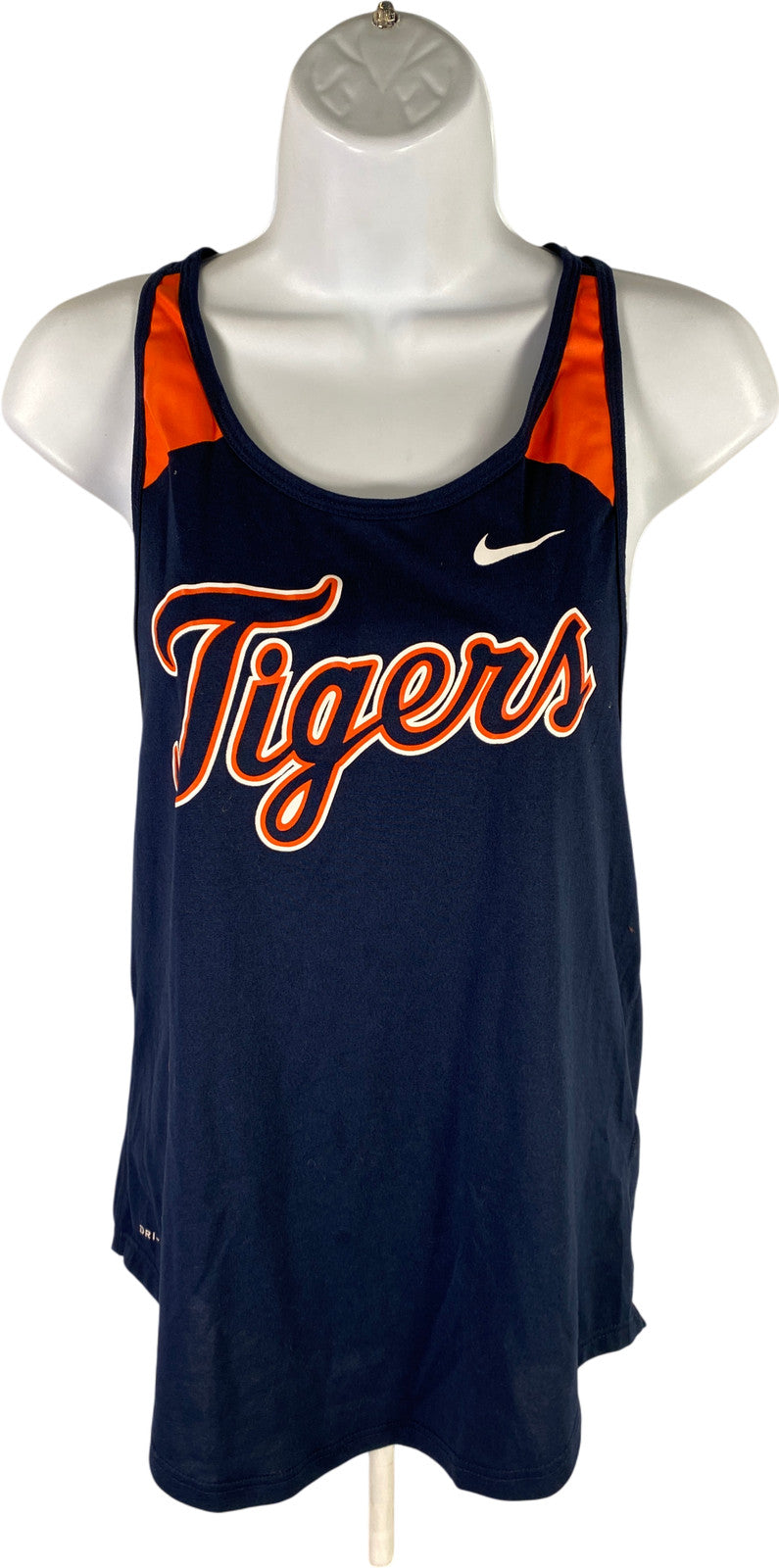 Nike Genuine Merchandise Women’s Blue Detroit Tigers Athletic Cut Tank Top - XS