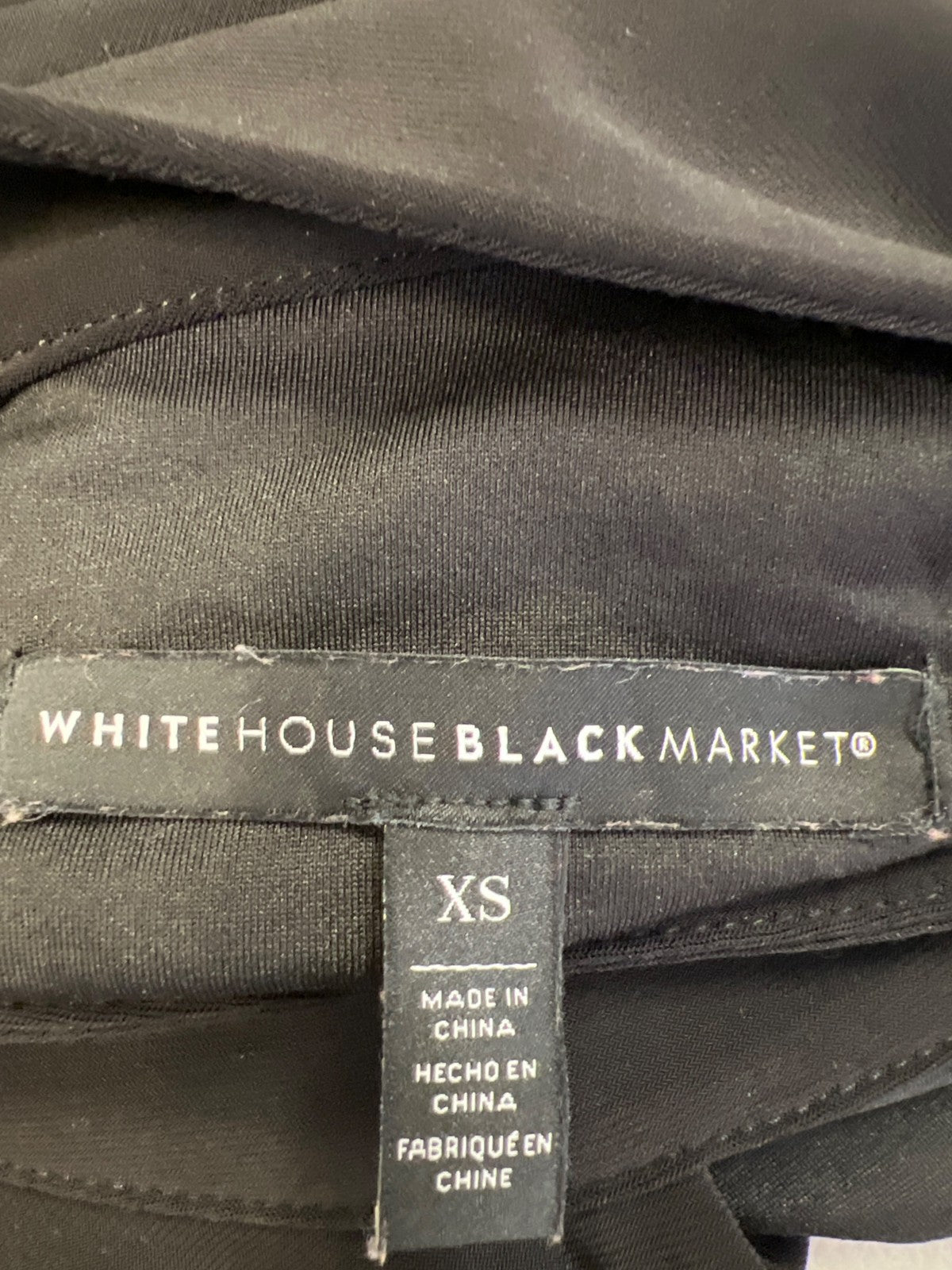 White House Black Market Women’s Black Bell Sleeve Shift Dress - XS