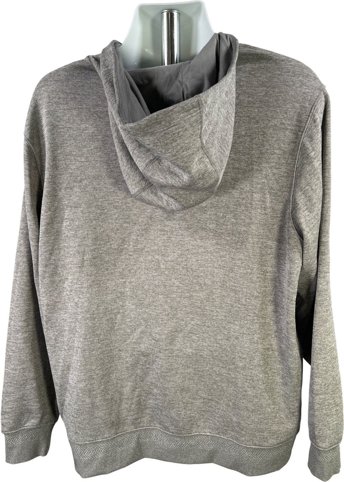 Nike Men’s Gray Dri-Fit Long Sleeve 1/4 Zip Hooded Sweatshirt. - XL