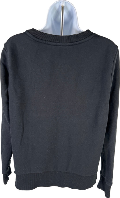 Banana Republic Women’s Black Noir Rhinestone Crewneck Sweatshirt - L