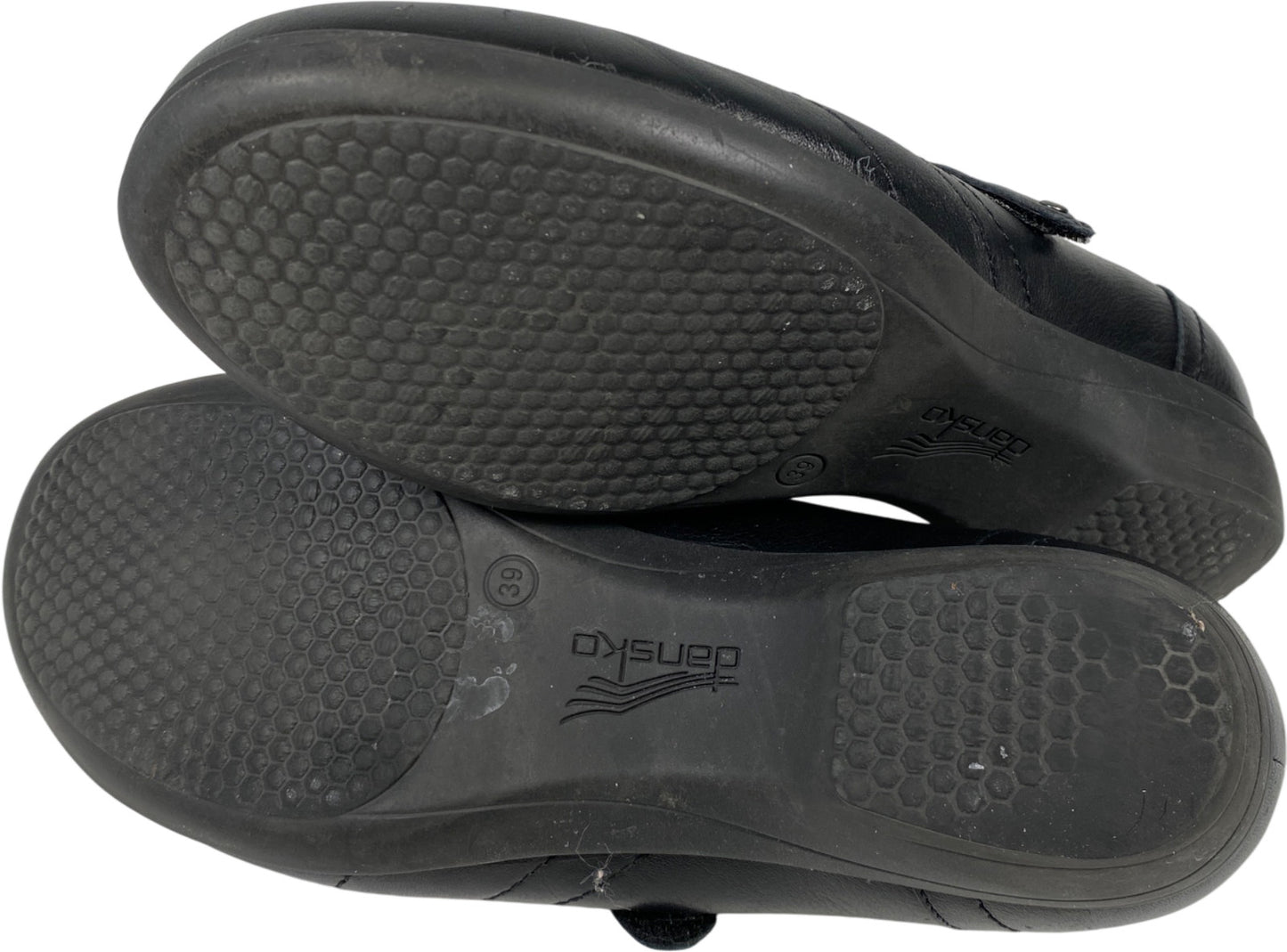 Dansko Women’s Black Leather Franny Comfort Walking Shoes - 39/US 8.5 Wide