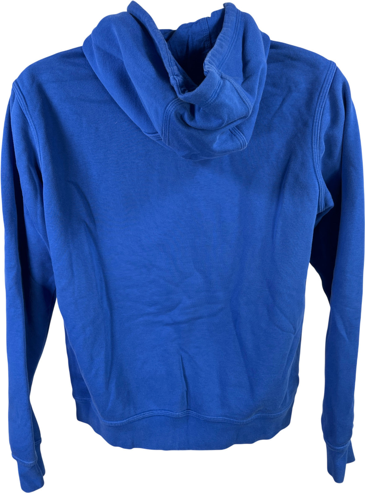 Nike Men’s Blue Swoosh Fleece Lined Long Sleeve Pullover Sweatshirt - M