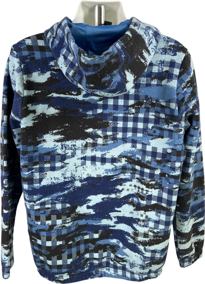 Adidas Men’s Blue Fleece Lined Long Sleeve Pullover Sweatshirt - L