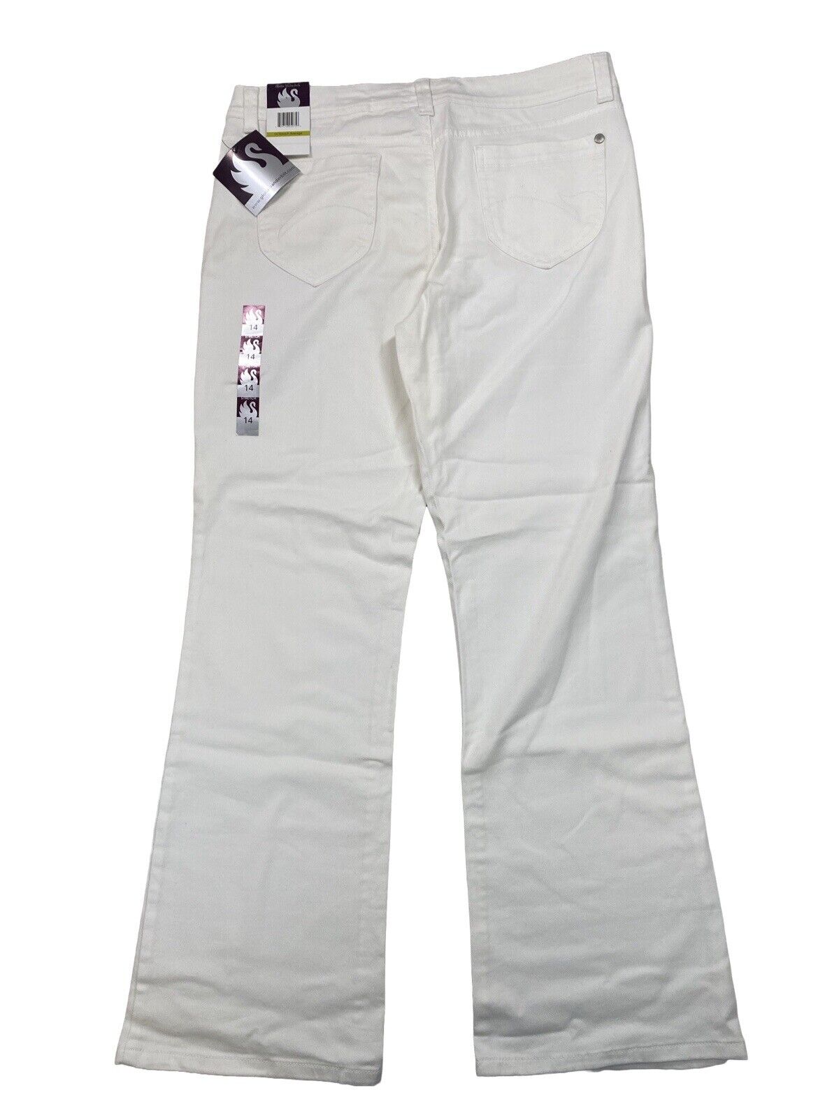 NEW Gloria Vanderbilt Women's White Stretch Boot Cut Jeans - 14