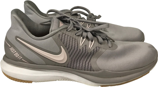 Nike Women’s Gray Training In Season TR8 Lace Up Running Shoes - 9