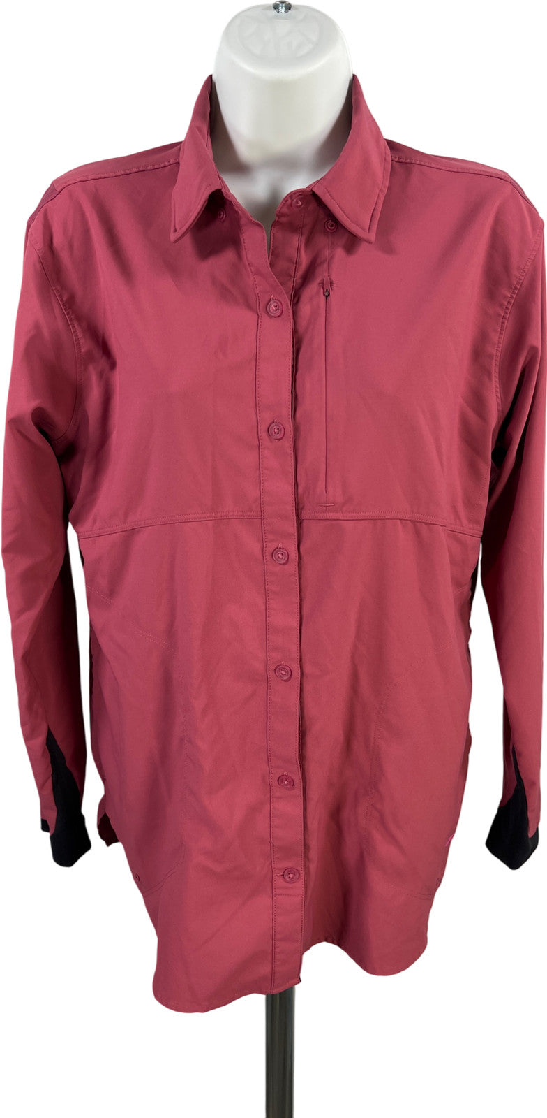 Under Armour Women’s Pink Tide Chaser Long Sleeve Button Up Shirt - M