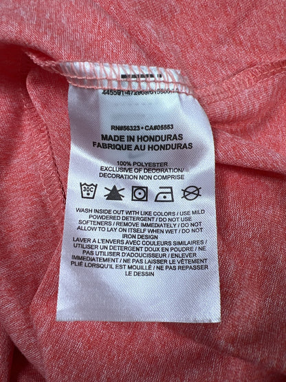 Nike Women’s Orange/Pink Heather Legend Sleeveless Athletic Tank Top - M