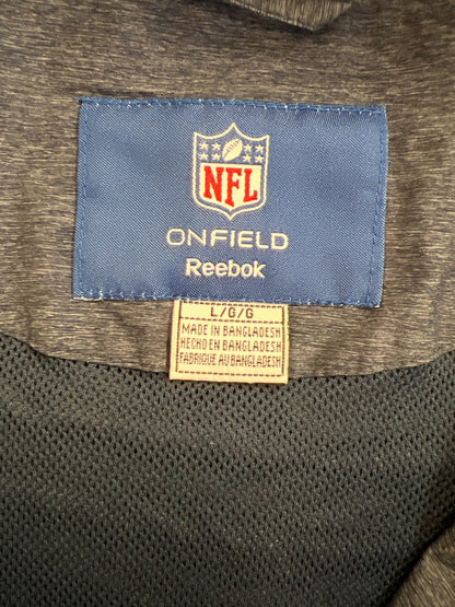 Reebok Onfield Men’s Blue NLF Chicago Bears Full Zip Windbreaker Jacket - L