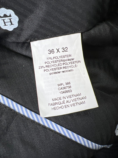 Haggar Men’s Black Classic Fit Straight Leg Dress Pants - 36x32