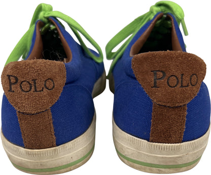Polo Ralph Lauren Men’s Blue Canvas Vaughn Low Top Sneakers - 10.5D