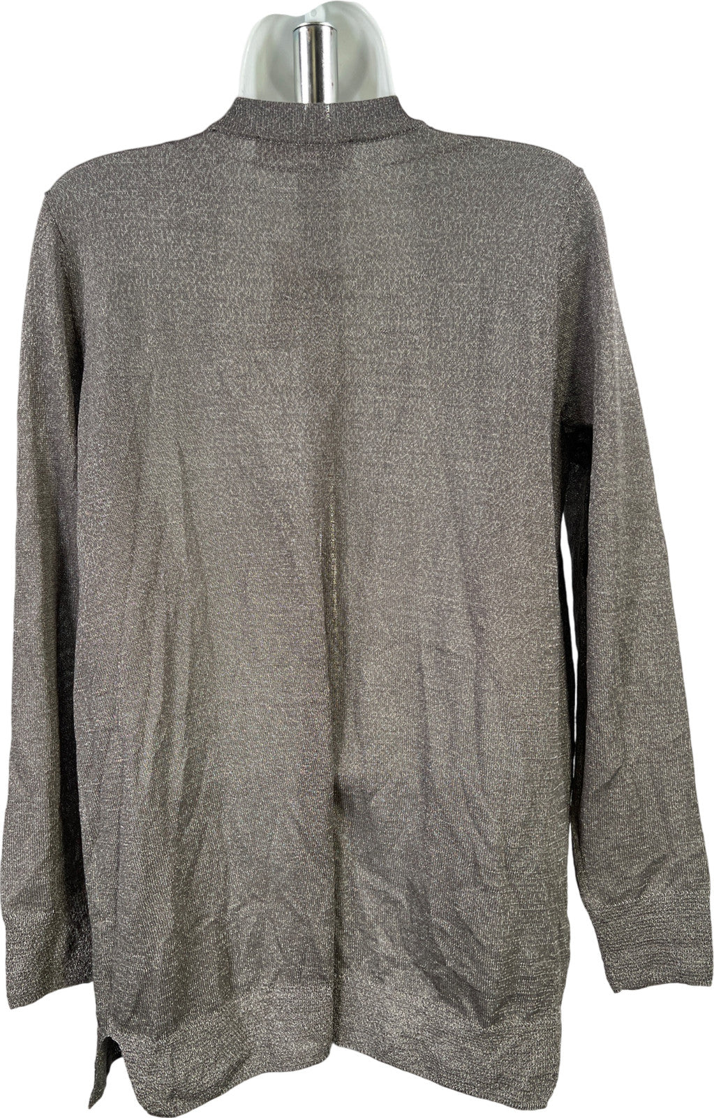 LOFT Women’s Gray Long Sleeve Thin Knit Open Front Cardigan Sweater - M