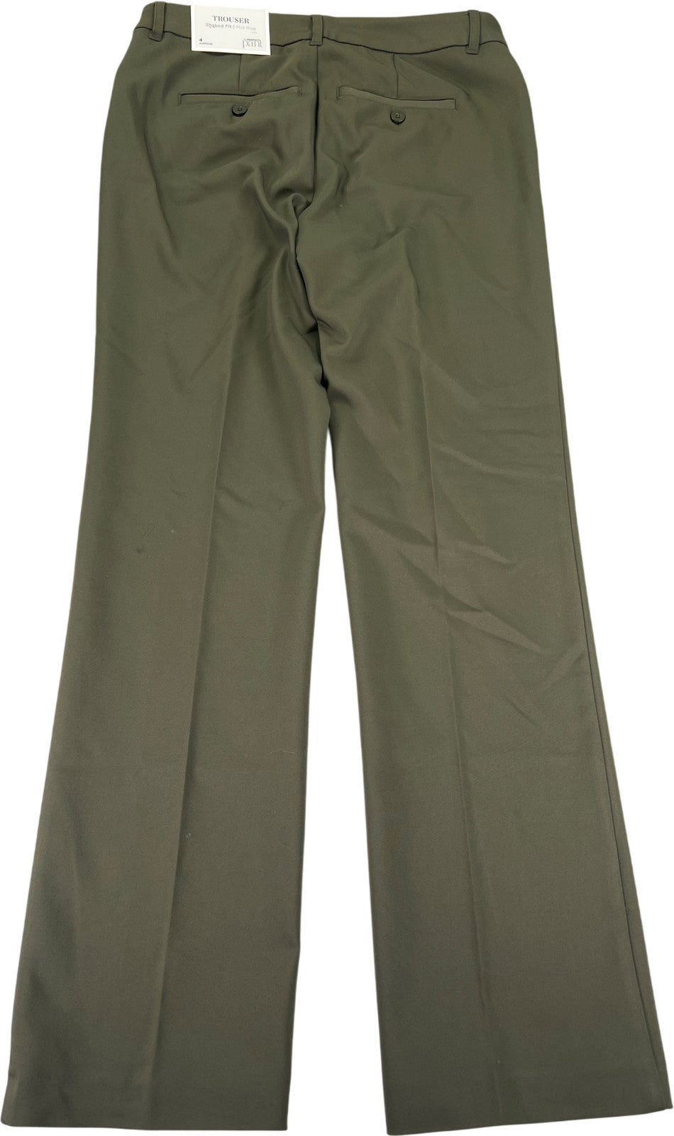 Christopher and Banks Women’s Green Shaped Fit Mid Rise Trouser Pants - 4