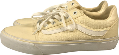 Vans Women’s Light Yellow Canvas Lace Up Sneakers - 9.5