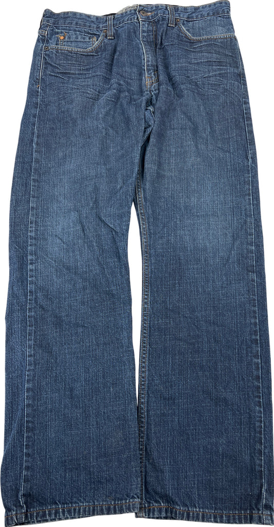Levi’s Authentic Men’s Dark Wash Slim Straight Denim Jeans - 36x32