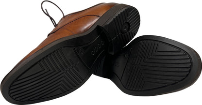 Ecco Vitrus Men’s Brown Leather Lace Up Oxford Dress Shoes -42/US 8