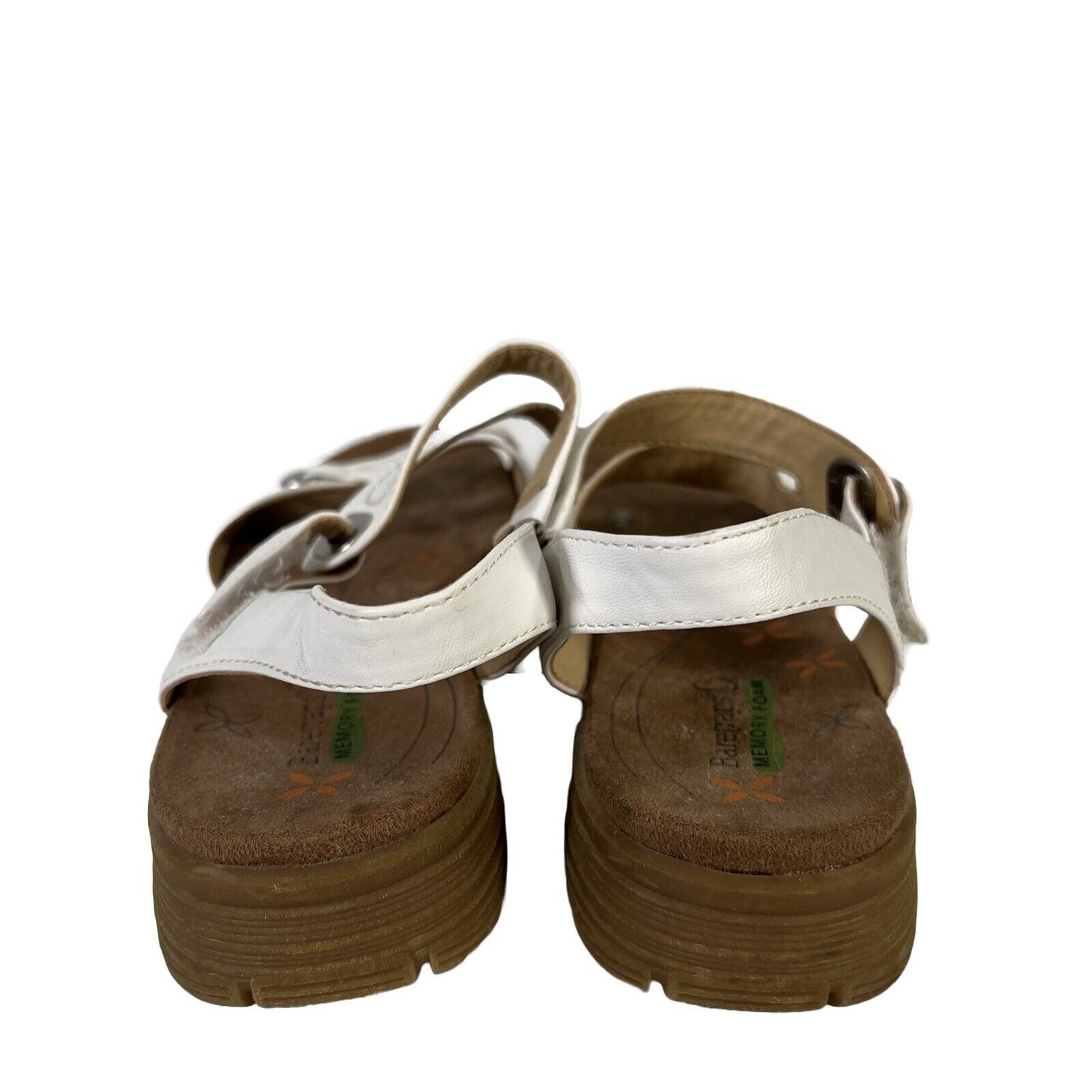 Baretraps Women's White Cindy Strappy Open Toe Sandals - 8.5