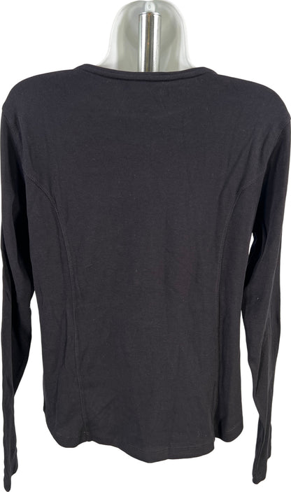 Coldwater Creek Women’s Black Long Sleeve T-Shirt - S