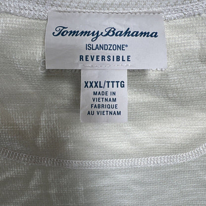 Tommy Bahama Men's Ivory Island Zone Reversible Short Sleeve Shirt - 3XL