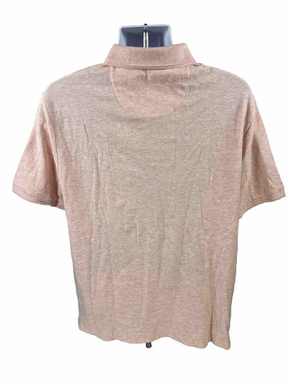 NEW Original Penguin Men's Pink Short Sleeve Polo Shirt - XL