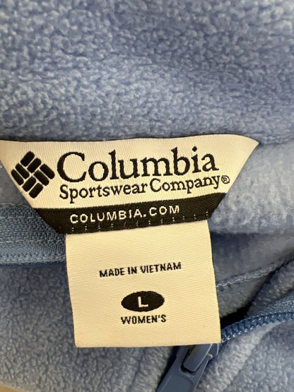 Columbia Women’s Blue Sleeveless Fleece Full Zip Vest - L